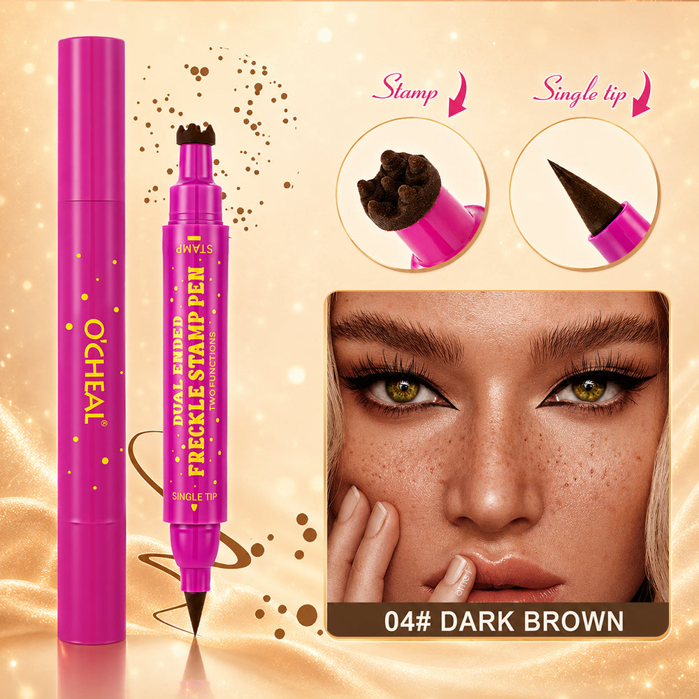Orokuna® 3-in-1 Waterproof Freckle Stamp Pen & Fine-Tip Liner