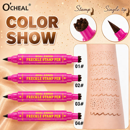 Orokuna® 3-in-1 Waterproof Freckle Stamp Pen & Fine-Tip Liner