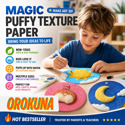 Enjoy 50% OFF for adding the second one | Orokuna® Puffy Magic Texture Paper
