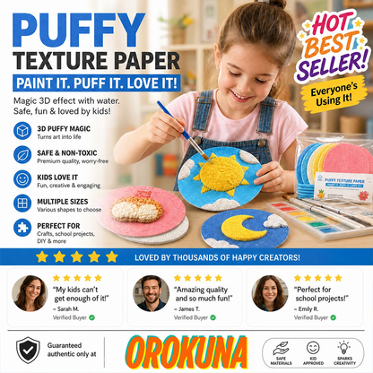 Enjoy 50% OFF for adding the second one | Orokuna® Puffy Magic Texture Paper