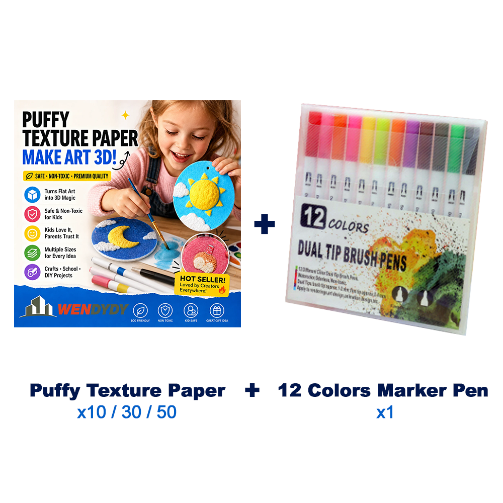 Enjoy 50% OFF for adding the second one | Orokuna® Puffy Magic Texture Paper