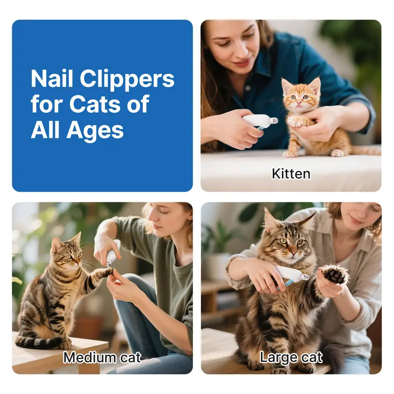 🐱Orokuna® Cat Nail Clipper with 4 Adjustable Sizes & Built-in Hidden Nail File