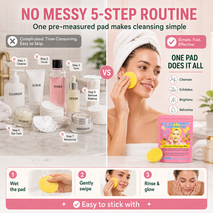 Orokuna® Turmeric & Kojic Acid Cleansing Pads