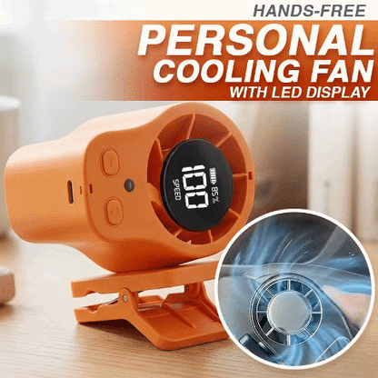 Orokuna® Hands-Free Personal Cooling Fan with LED Display