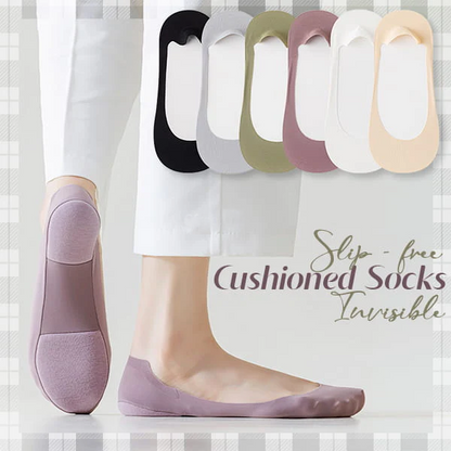 Slip-Free Invisible Cushioned Socks