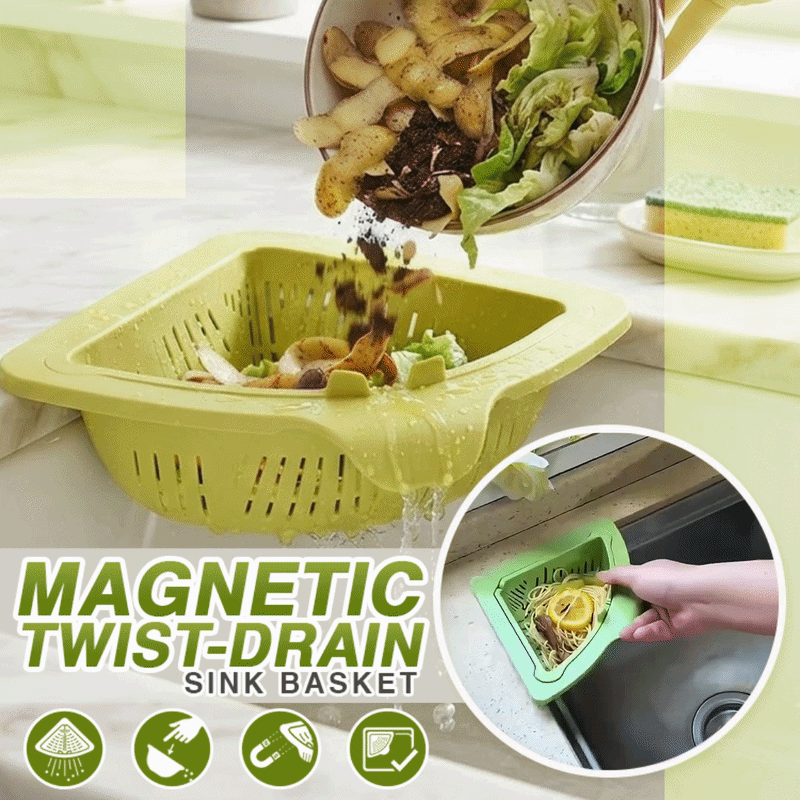 Orokuna® Magnetic Twist-Drain Sink Basket