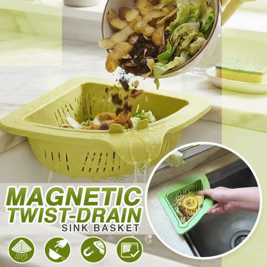 Orokuna® Magnetic Twist-Drain Sink Basket
