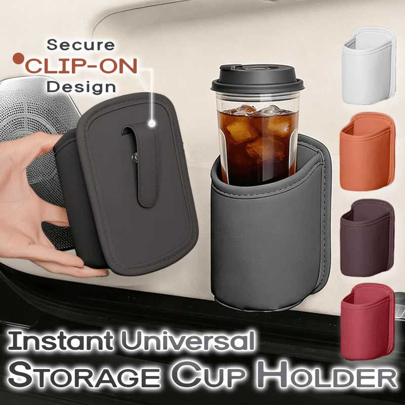 Orokuna® Universal Clip-On Car Door Side Cup Holder & Organizer