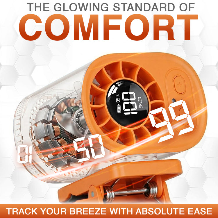 Orokuna® Hands-Free Personal Cooling Fan with LED Display