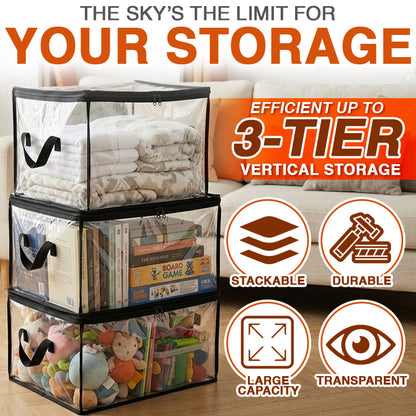 Orokuna® Portable Large Heavy-Duty Thick Plastic Clear Storage Box