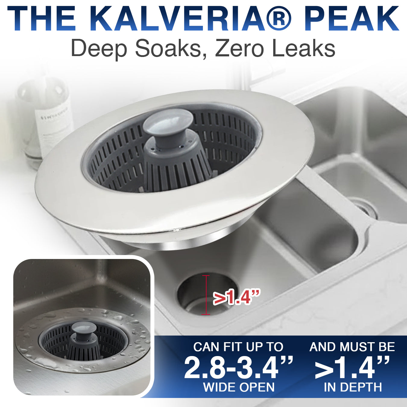 Orokuna® Kitchen Sink Drain Strainer and Stopper