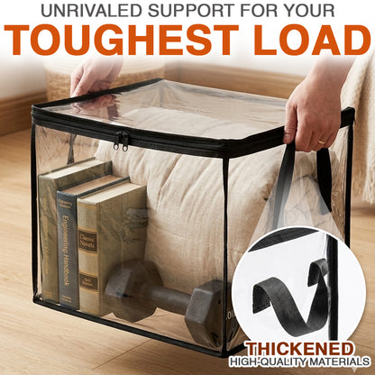 Orokuna® Portable Large Heavy-Duty Thick Plastic Clear Storage Box