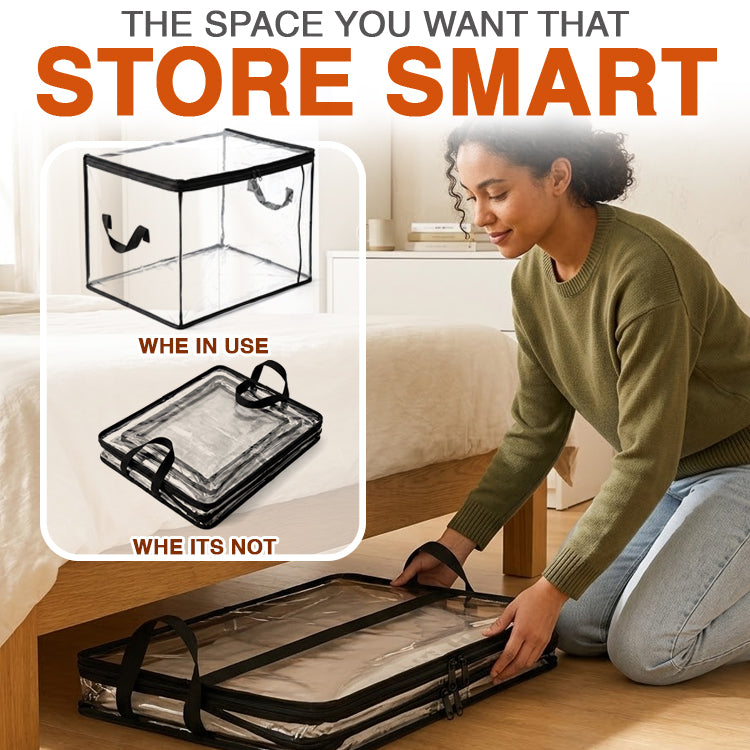 Orokuna® Portable Large Heavy-Duty Thick Plastic Clear Storage Box