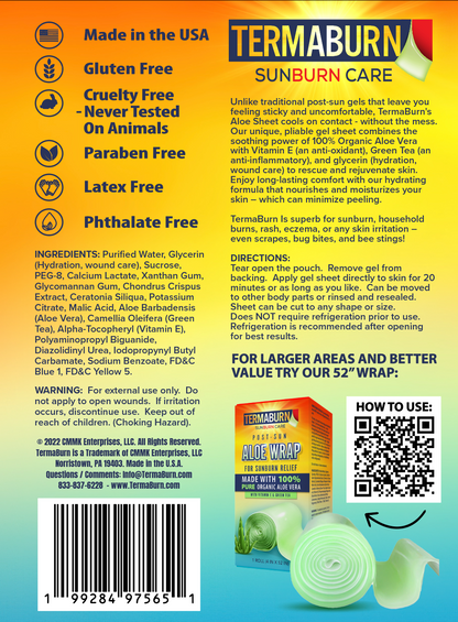 Orokuna® SunBurn Strip - Hydrogel Sheet