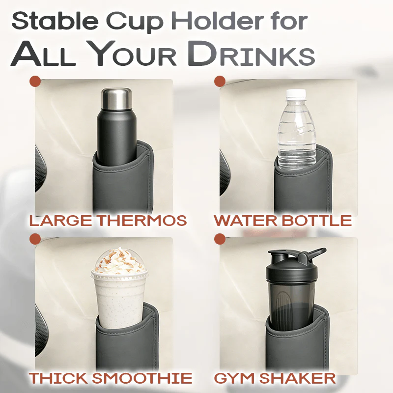 Orokuna® Universal Clip-On Car Door Side Cup Holder & Organizer