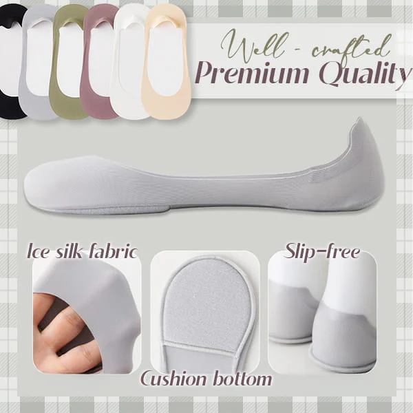 Slip-Free Invisible Cushioned Socks