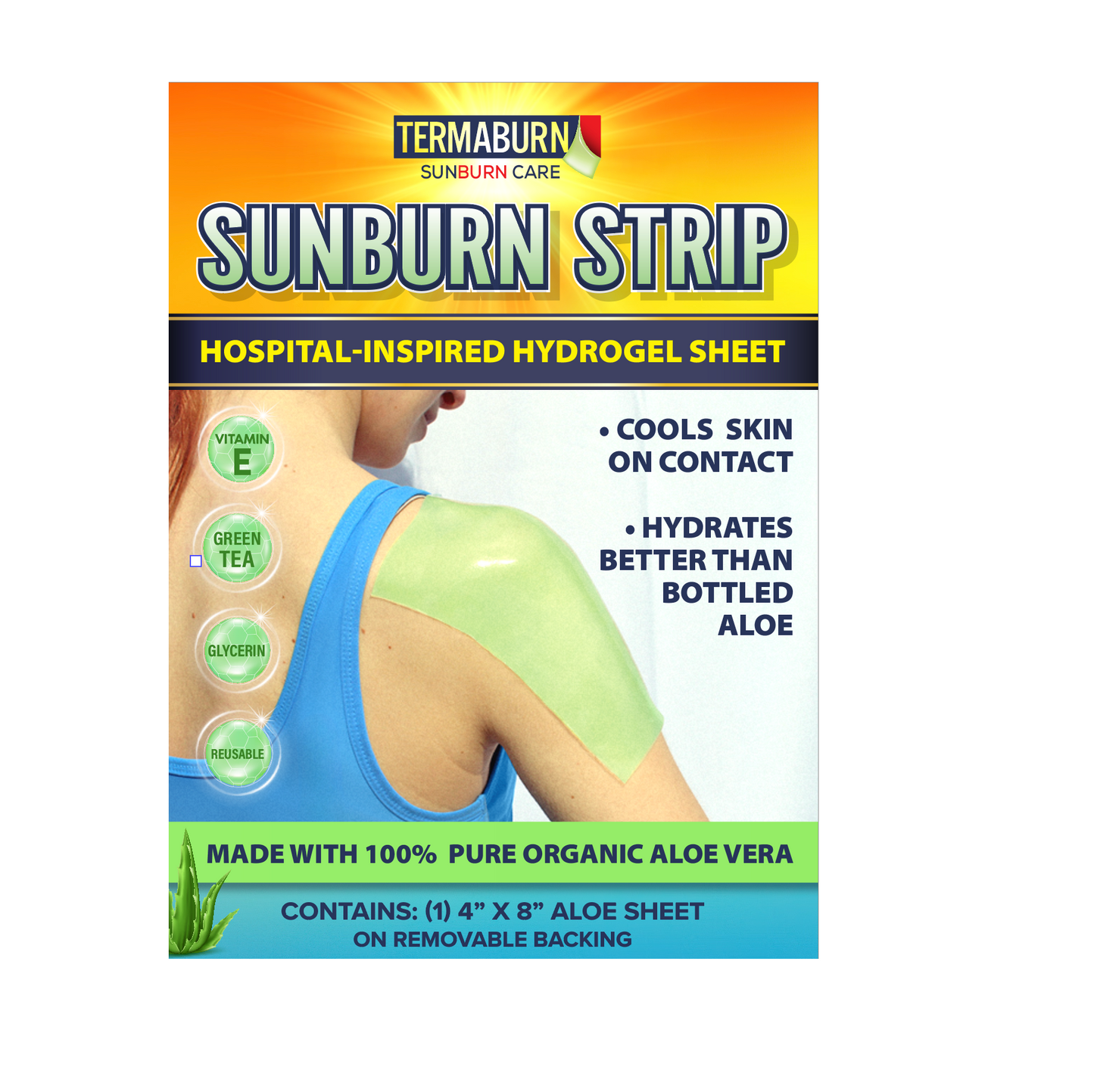 Orokuna® SunBurn Strip - Hydrogel Sheet