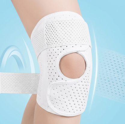 Vixnoracosh Adjustable Thin Sports Knee Support - Meniscus Protector & Patella Stabilizer for Jump Rope, Running & Biking - Breathable Knee Compression Sleeve for Men & Women (Joint Pain Relief)