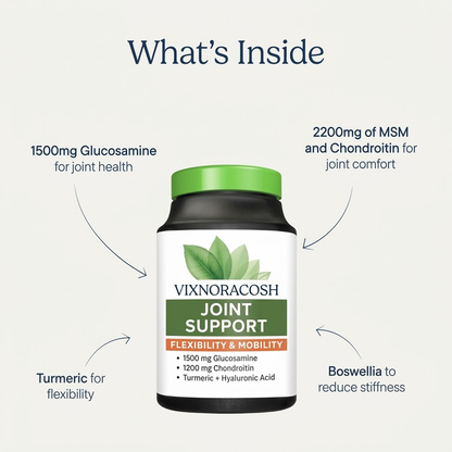 Vixnoracosh Extra Strength Joint Relief Supplement: Advanced Formula for Cartilage Health, Flexibility & Comfort - Daily Support for Active Men and Women