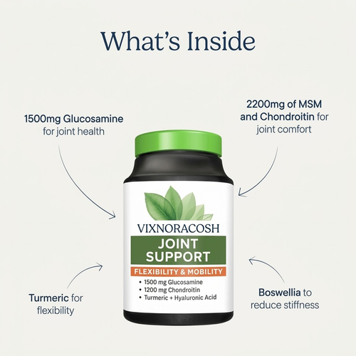 Vixnoracosh Extra Strength Joint Relief Supplement: Advanced Formula for Cartilage Health, Flexibility & Comfort - Daily Support for Active Men and Women